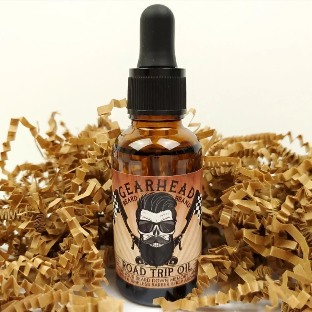 Road Trip Barber Shop Scented Men's Grooming Beard and Mustache Oil 30ml Bottle